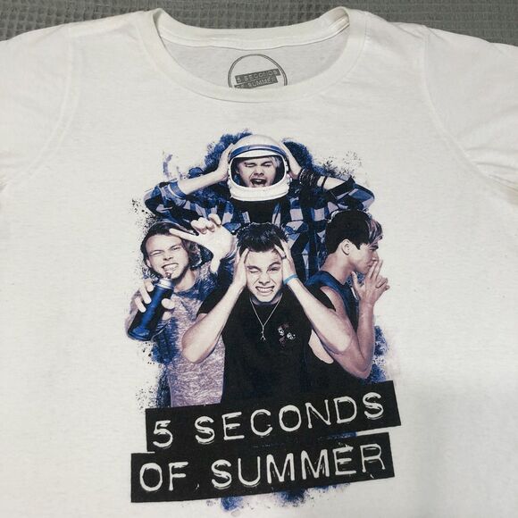 5SOS 5 Seconds Of Summer Shirt Juniors 2X /fits L 2016 Tour Band Concert Graphic - Picture 3 of 8
